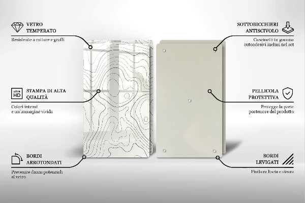 Cache plaque de cuisson Conception de dessins au trait