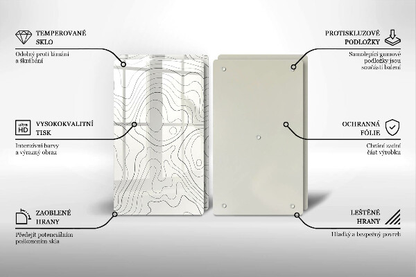 Cache plaque de cuisson Conception de dessins au trait