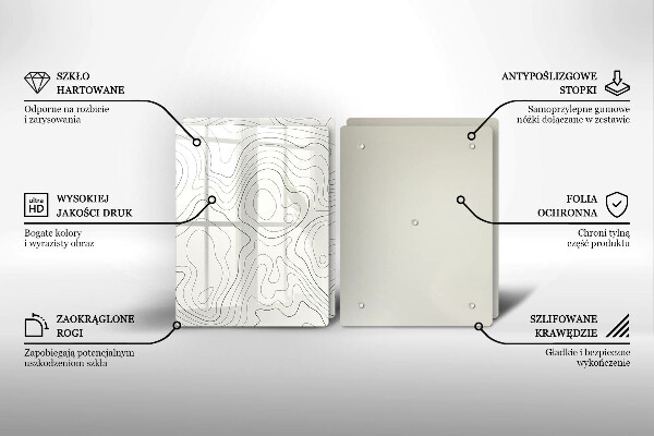 Cache plaque de cuisson Conception de dessins au trait