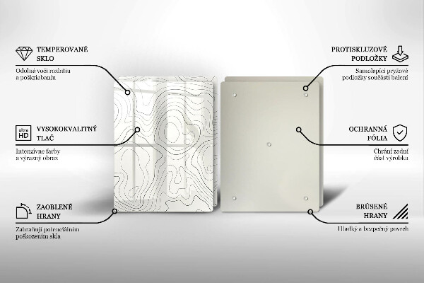 Cache plaque de cuisson Conception de dessins au trait