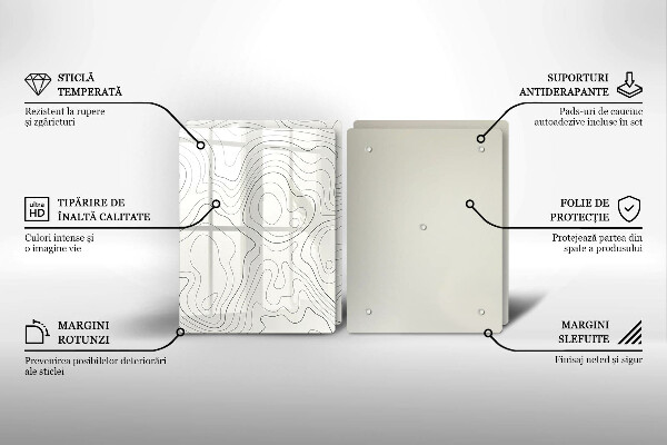 Cache plaque de cuisson Conception de dessins au trait