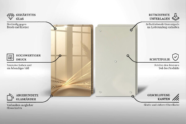 Cache plaque de cuisson Abstraction moderne