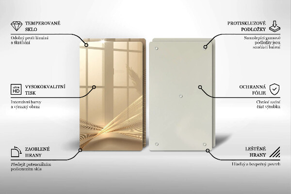 Cache plaque de cuisson Abstraction moderne