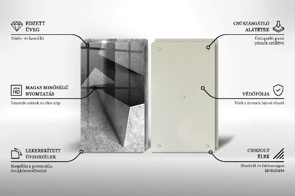 Cache plaque de cuisson Abstraction concrète