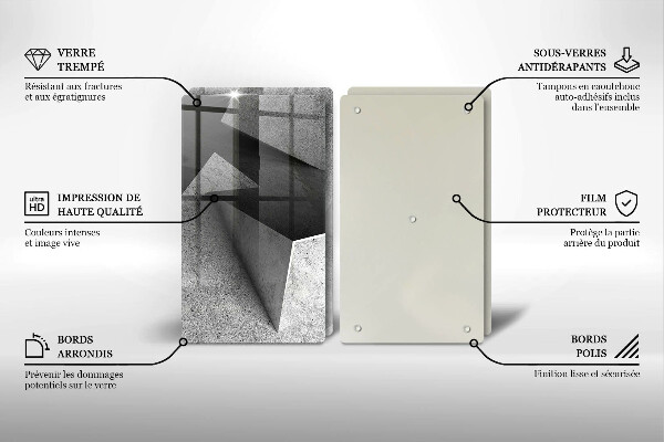 Cache plaque de cuisson Abstraction concrète