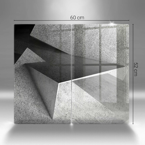 Cache plaque de cuisson Abstraction concrète