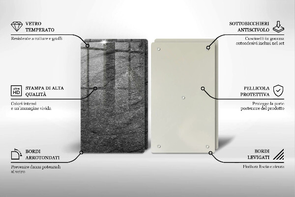 Cache plaque de cuisson Texture de pierre