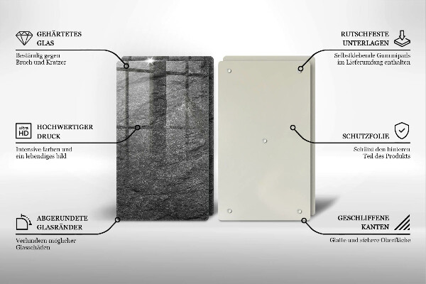 Cache plaque de cuisson Texture de pierre