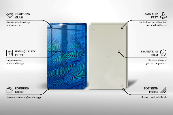 Cache plaque de cuisson Plumes d'oiseaux