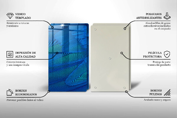 Cache plaque de cuisson Plumes d'oiseaux