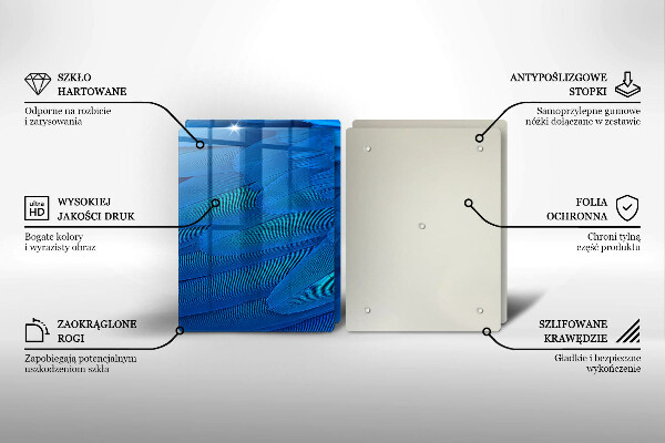 Cache plaque de cuisson Plumes d'oiseaux
