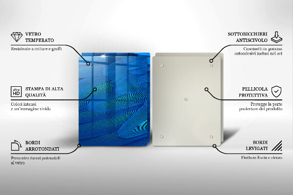 Cache plaque de cuisson Plumes d'oiseaux