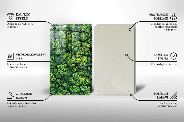 Cache plaque de cuisson Plante de mousse naturelle