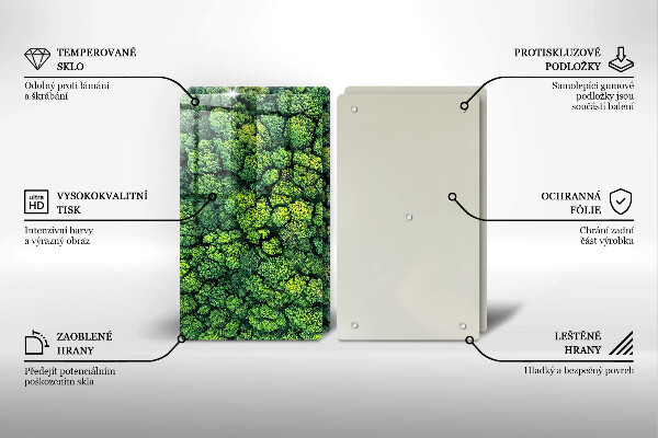 Cache plaque de cuisson Plante de mousse naturelle