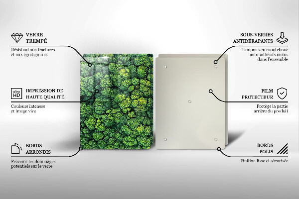 Cache plaque de cuisson Plante de mousse naturelle