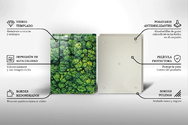 Cache plaque de cuisson Plante de mousse naturelle