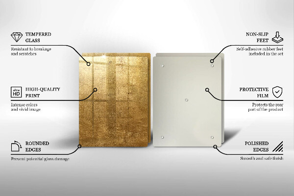 Cache plaque de cuisson Fond de texture or