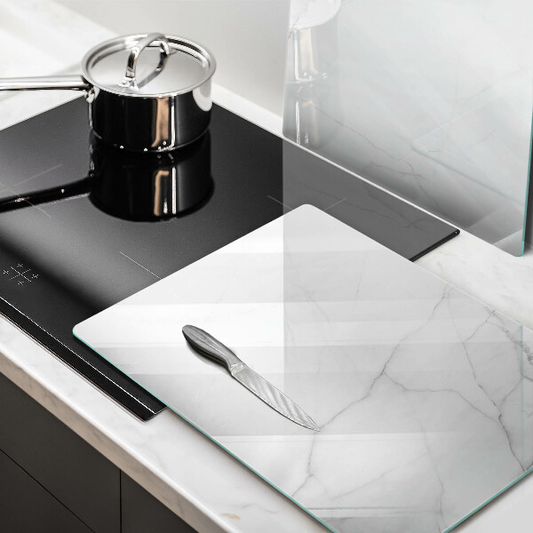 Cache plaque de cuisson Fond de pierre de marbre