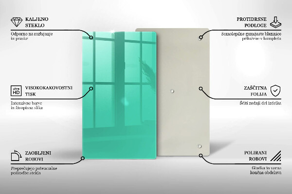 Protection pour plaque de cuisson Couleur verte