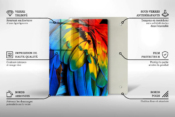 Protection pour plaque de cuisson bleu marine