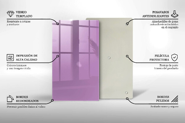 Protection pour plaque de cuisson Couleur violette