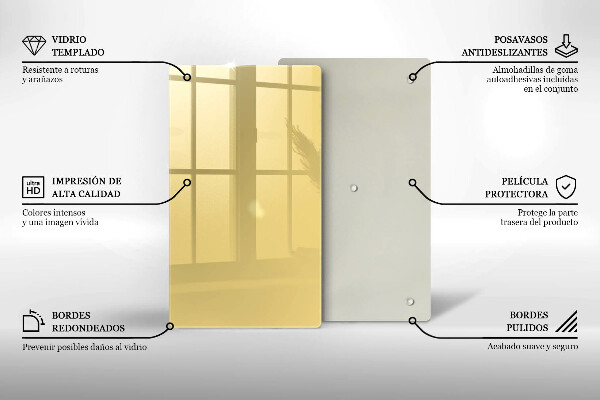 Protection pour plaque de cuisson Jaune