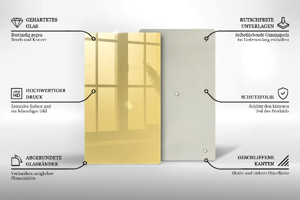 Protection pour plaque de cuisson Jaune