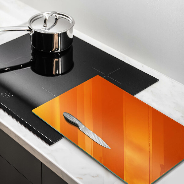 Protection pour plaque de cuisson couleur orange