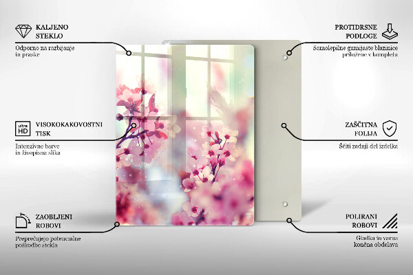 Protection pour plaque de cuisson Planche de bois foncé