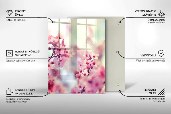 Protection pour plaque de cuisson Planche de bois foncé