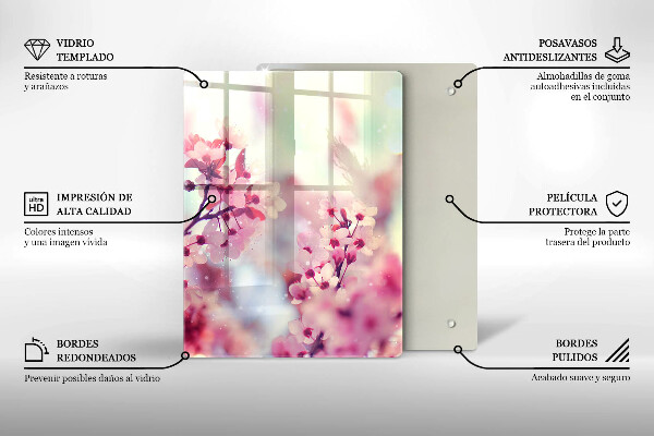 Protection pour plaque de cuisson Planche de bois foncé