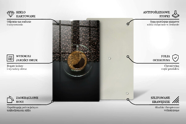 Protection pour plaque de cuisson Café et grains