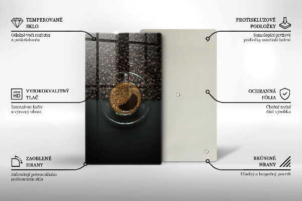 Protection pour plaque de cuisson Café et grains