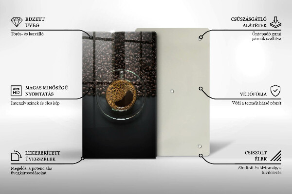 Protection pour plaque de cuisson Café et grains