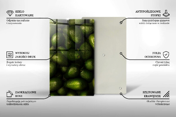 Protection pour plaque de cuisson Fruit d'avocat