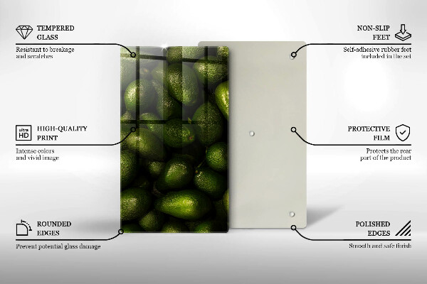 Protection pour plaque de cuisson Fruit d'avocat