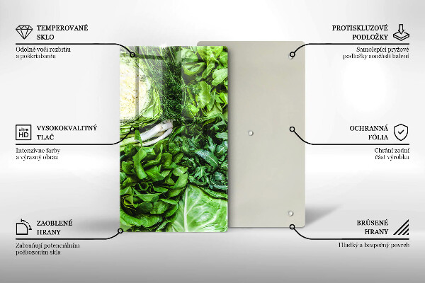 Protection pour plaque de cuisson Légumes verts