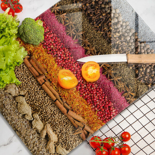 Protection pour plaque de cuisson Épices colorées