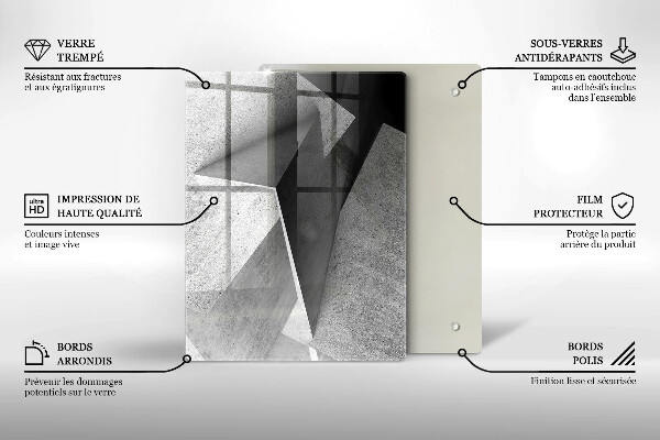 Protection pour plaque de cuisson Texture du bois