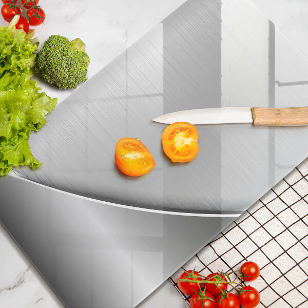 Planche à découper verre Formes métalliques