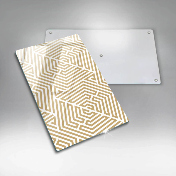 Planche à découper verre Lignes géométriques