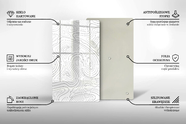 Planche à découper verre Formes abstraites