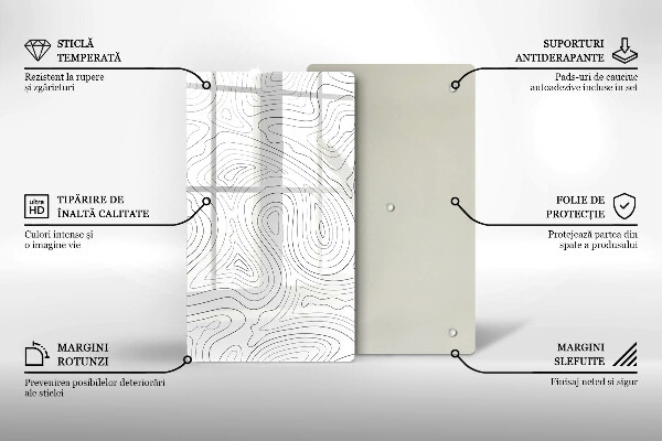 Planche à découper verre Formes abstraites