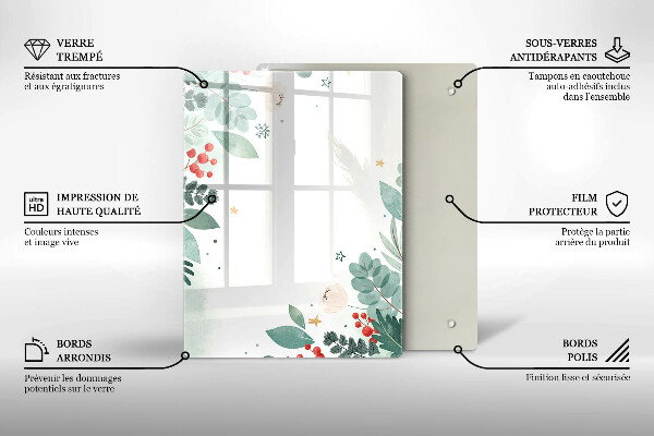 Planche à découper verre Formes abstraites