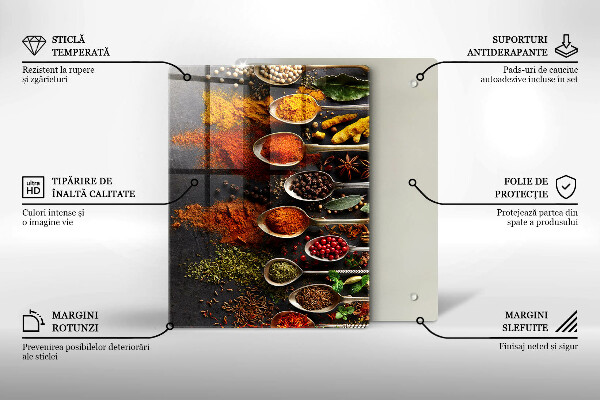 Protection pour plaque de cuisson Feuilles de bohème peintes