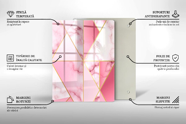 Planche à découper verre Formes géométriques bohèmes