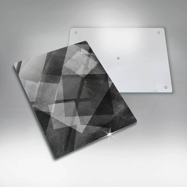 Protection pour plaque de cuisson Abstraction géométrique