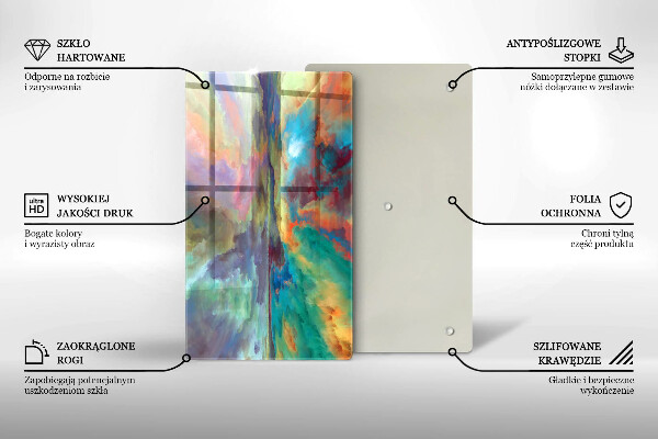 Protection pour plaque de cuisson Ciel coloré