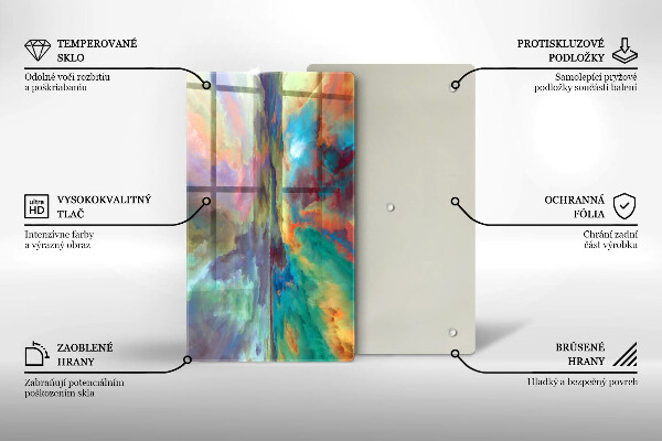 Protection pour plaque de cuisson Ciel coloré