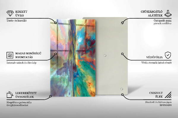 Protection pour plaque de cuisson Ciel coloré